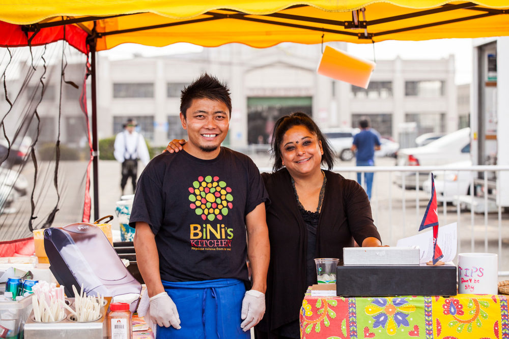 Bini's Kitchen at the farmers market.